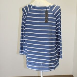 (Qty3) MIX 41 Hawthorn Blue and White Top 3/4